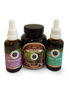 Flu and colds out of the body. The pack contains dragon's blood capsules, jergon sacha extract and wira wira extract.